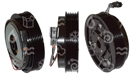 spojka pro kompresor CALSONIC, 125mm, PV6, 12V, 35x55x20mm